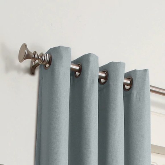 Bandley Sky Blue Blackout Single Panel Curtain - Picture 2 of 4